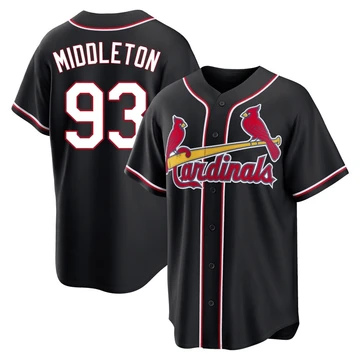 St. Louis Cardinals ＃93 Keynan Middleton Youth Replica Fashion Out Jersey - Black